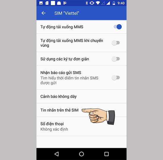 Xem tin nhắn trên Sim
